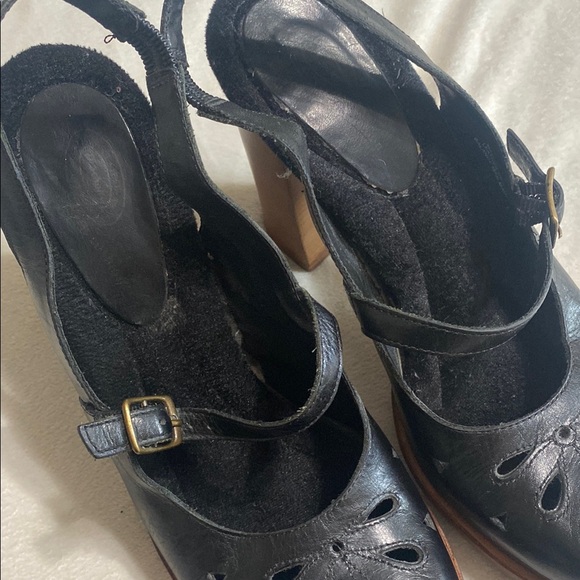 Dr. Sholl’s Leather Black Mary Jane Platform Heels size 8M - Picture 10 of 15